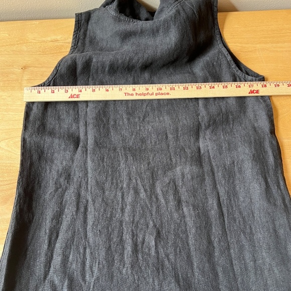 FENINI TUNIC TOP XS 100% BREATHABLE LINEN PULL ON COWL NECK CASUAL MINIMALIST - Picture 7 of 12